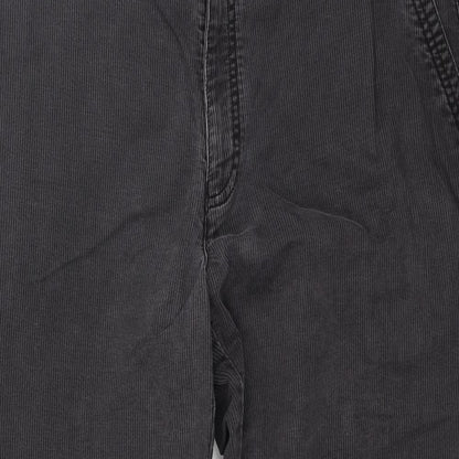 Oakman Mens Grey  Corduroy Trousers  Size 38 L31 in
