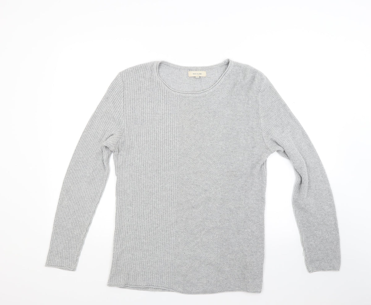 River Island Womens Grey  Knit Pullover Jumper Size M