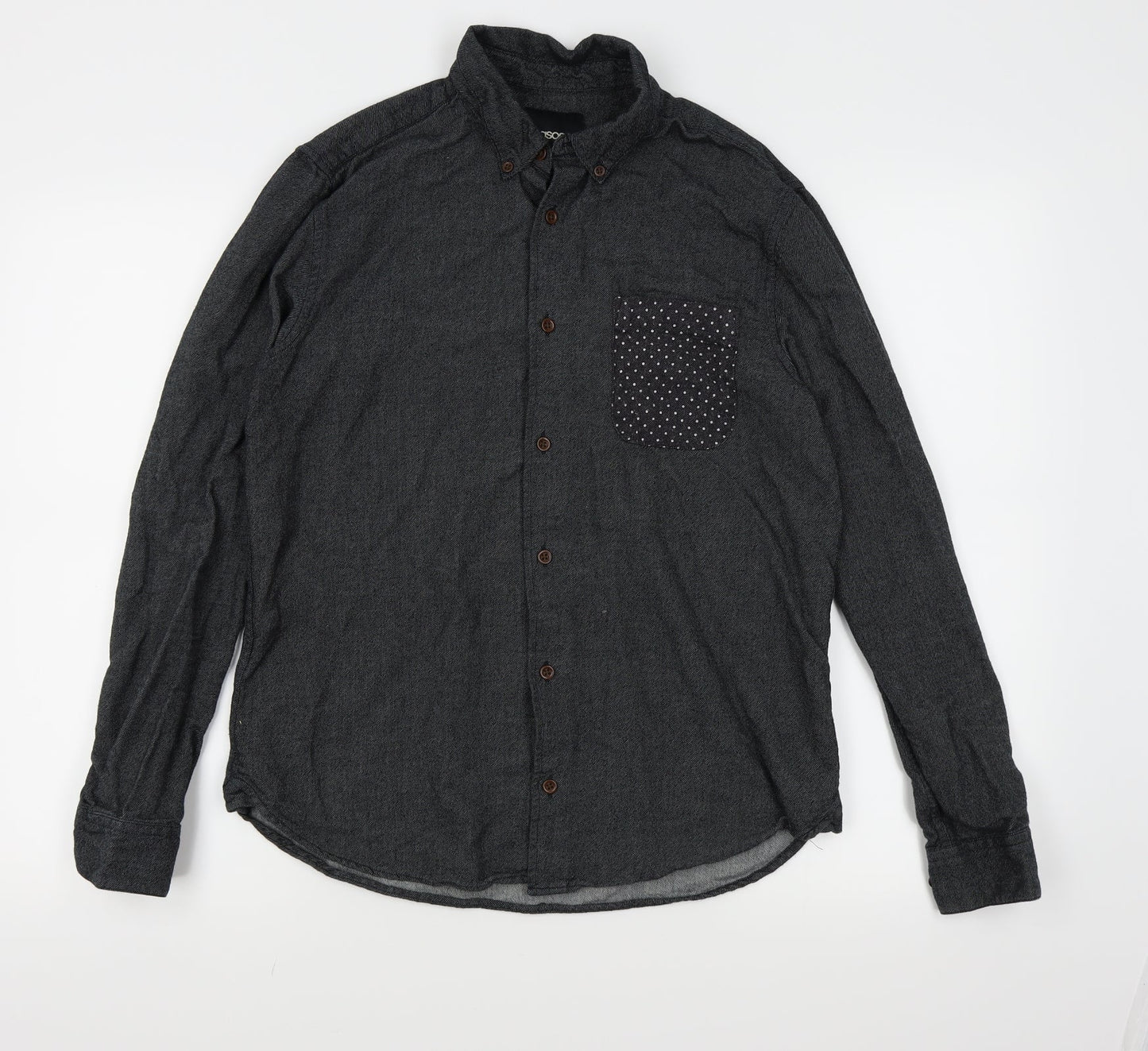 ASOS Mens Black    Button-Up Size S