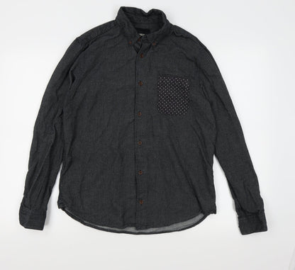 ASOS Mens Black    Button-Up Size S