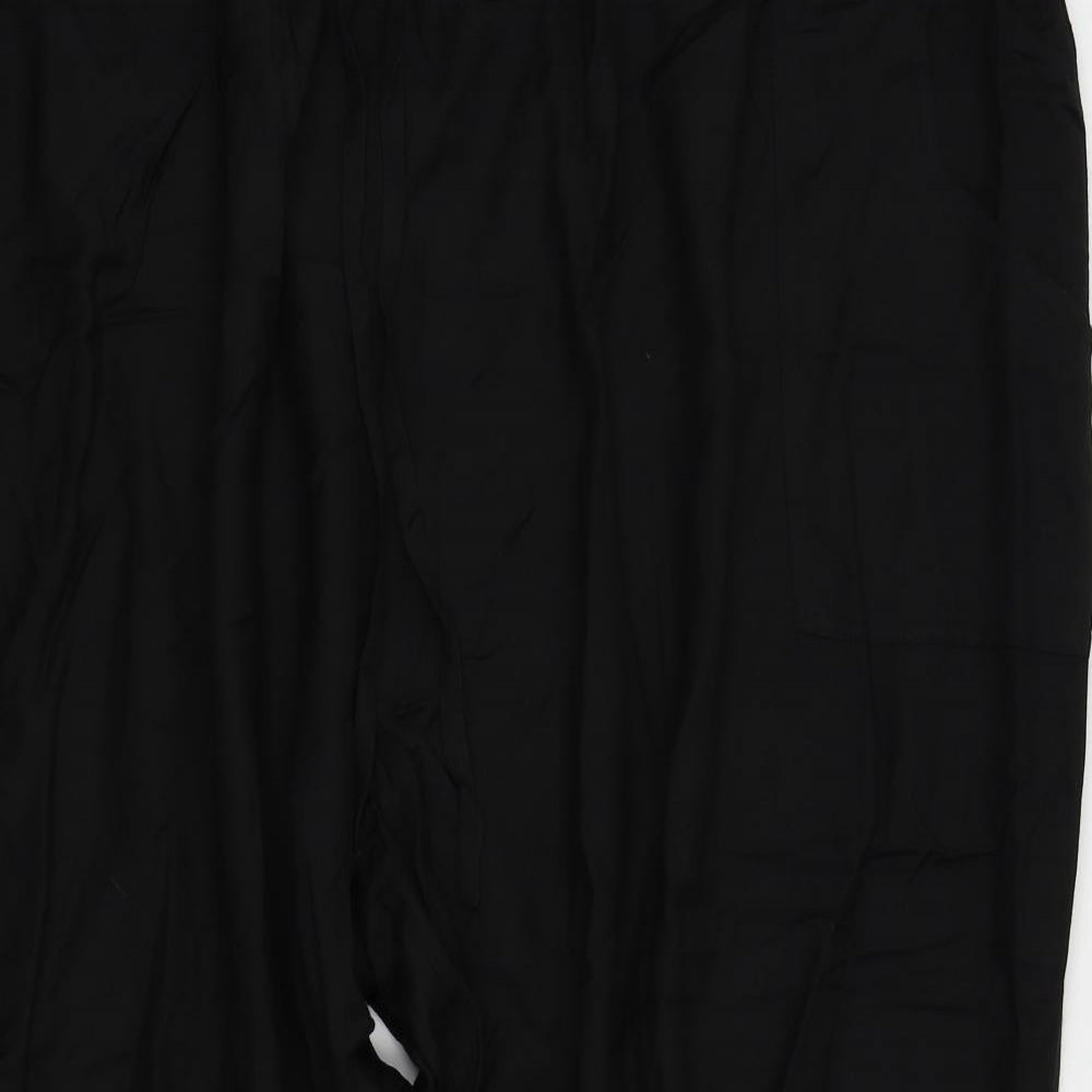 Womens UK Size 32 in label be Regular Fit Capri Black Trousers