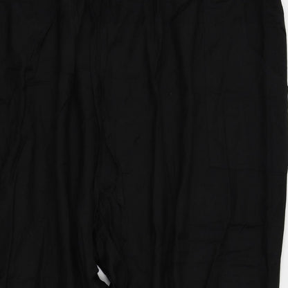 Womens UK Size 32 in label be Regular Fit Capri Black Trousers