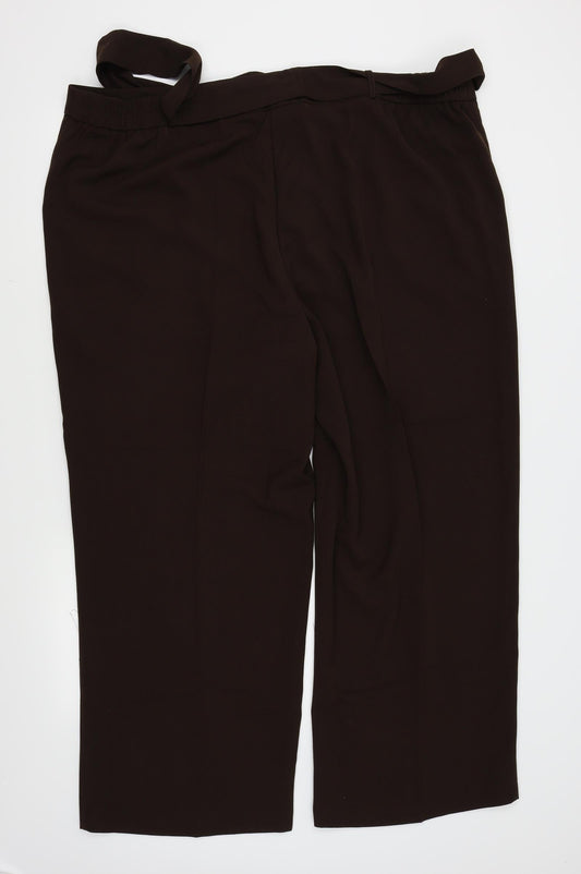 Womens UK Size 44 in Wardrobe Regular Fit  Brown Trousers