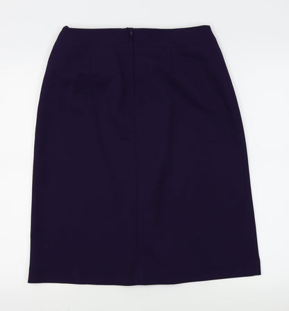 Hennes Womens Purple   A-Line Skirt Size 14