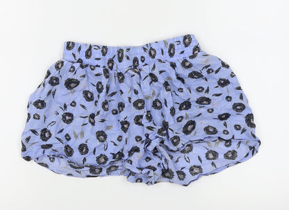 NEXT Girls Blue Floral  Hot Pants Shorts Size 10 Years