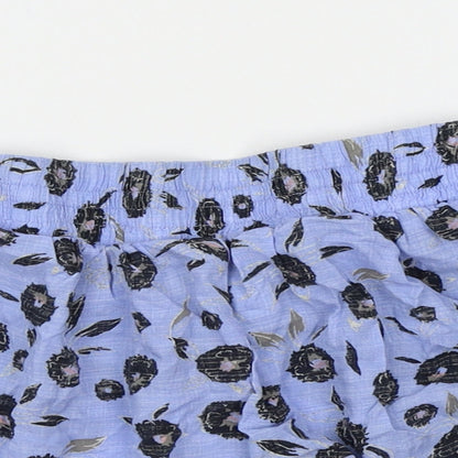 NEXT Girls Blue Floral  Hot Pants Shorts Size 10 Years