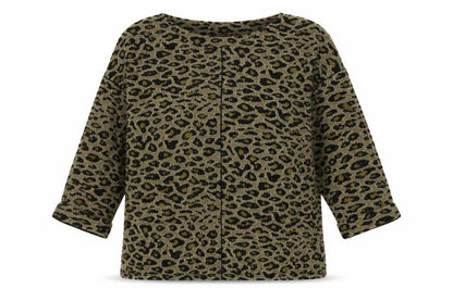 Per Una Womens Brown Animal Print  Pullover Jumper Size 12