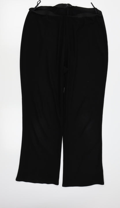 BM Womens Black   Trousers  Size 20 L28 in