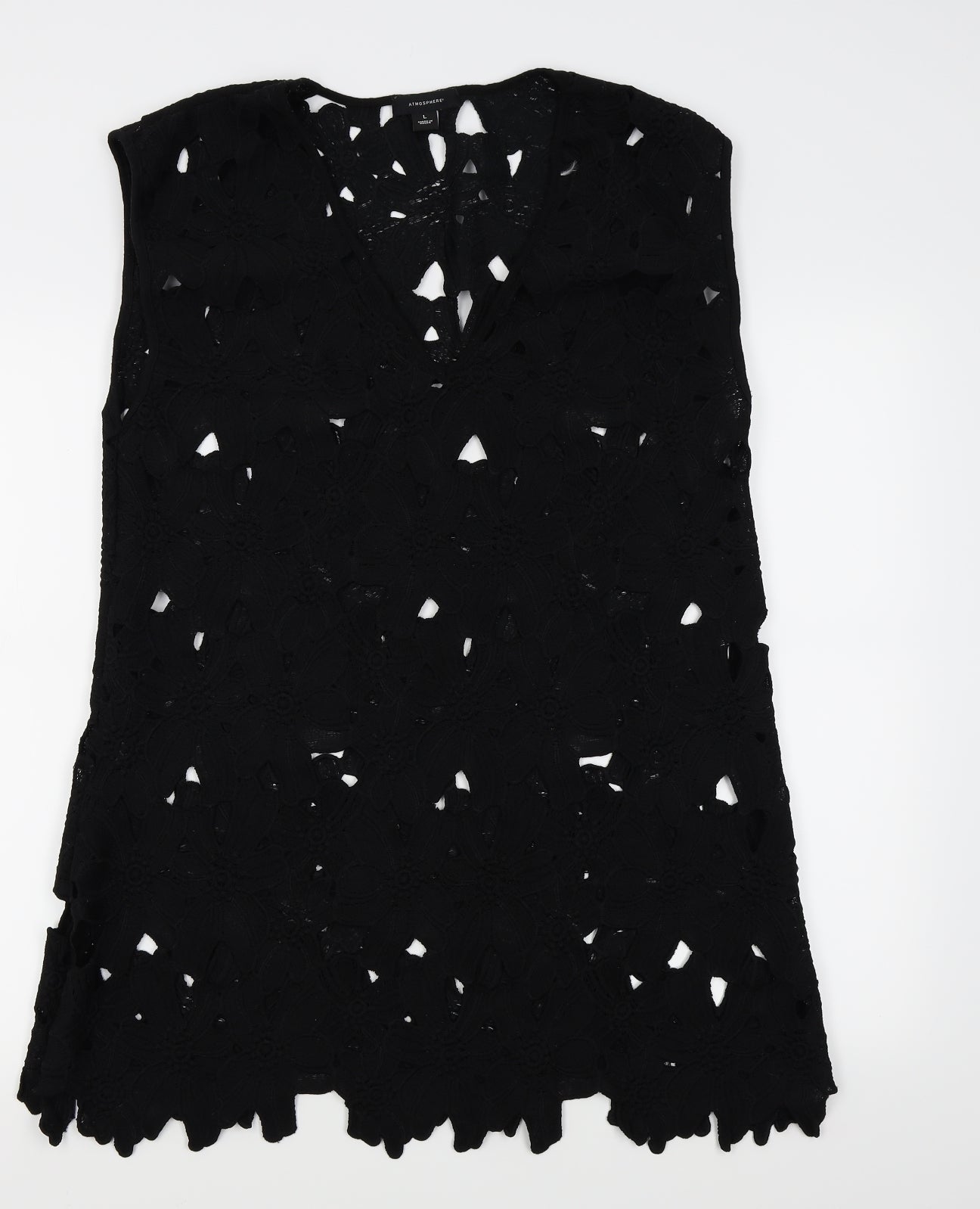 Primark Womens Black Fair Isle  Pencil Dress  Size L