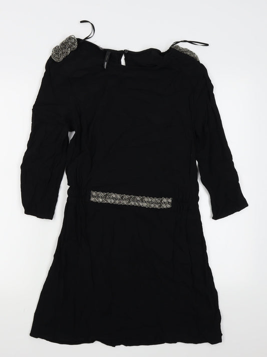 Mango Womens Black   Fit & Flare  Size 10