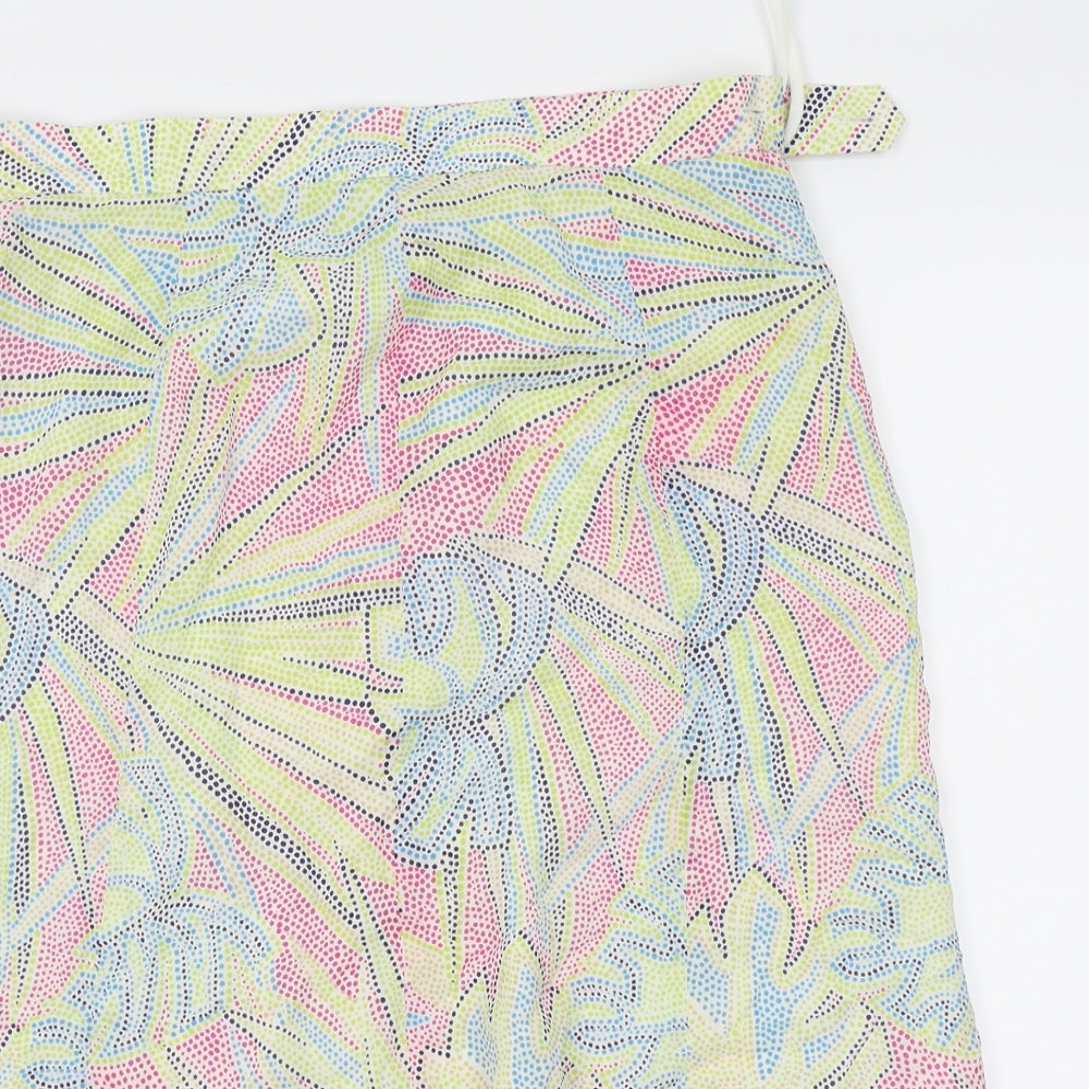 Episode Womens Multicoloured Fair Isle  Flare Skirt Size 10