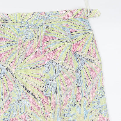 Episode Womens Multicoloured Fair Isle  Flare Skirt Size 10