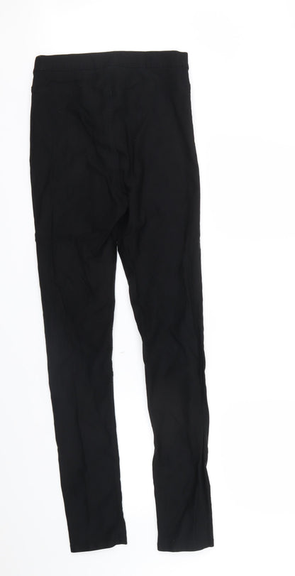 Divided Womens Black   Cropped Trousers Size 14 L30 in