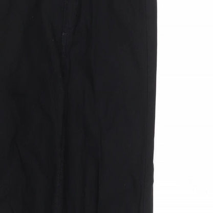 Divided Womens Black   Cropped Trousers Size 14 L30 in