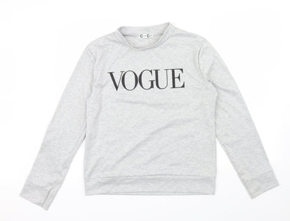 Cotton Candy Womens Grey   Pullover Jumper Size 16  - vogue