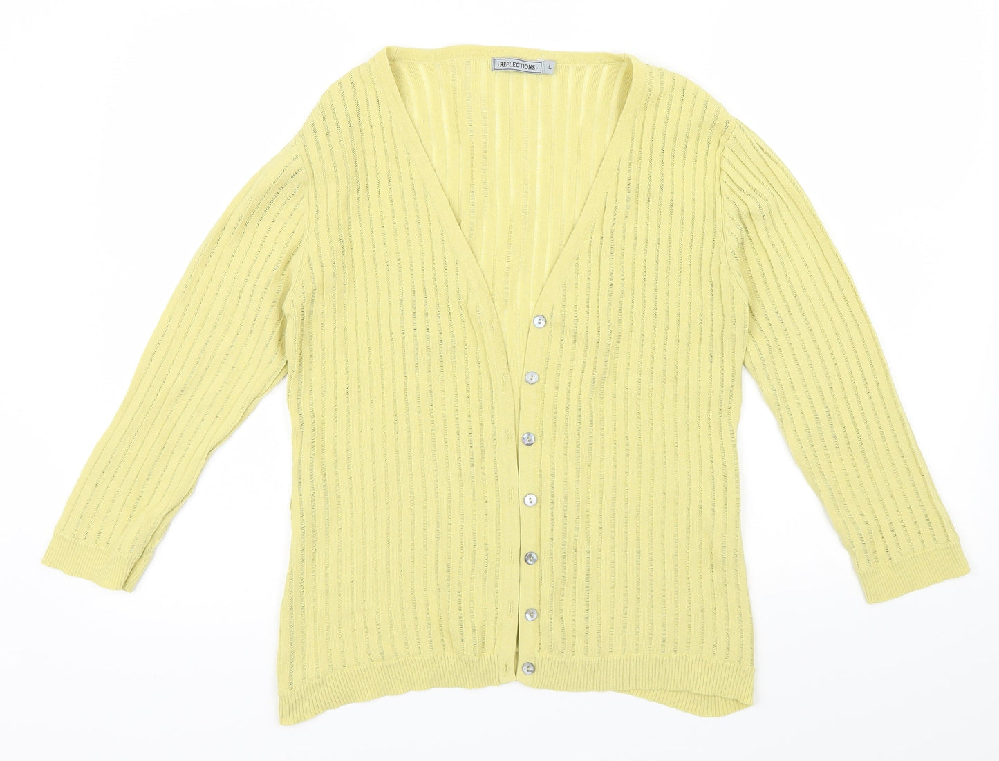 Reflections Womens Green   Cardigan Jumper Size L