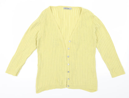 Reflections Womens Green   Cardigan Jumper Size L