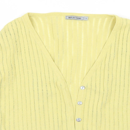 Reflections Womens Green   Cardigan Jumper Size L
