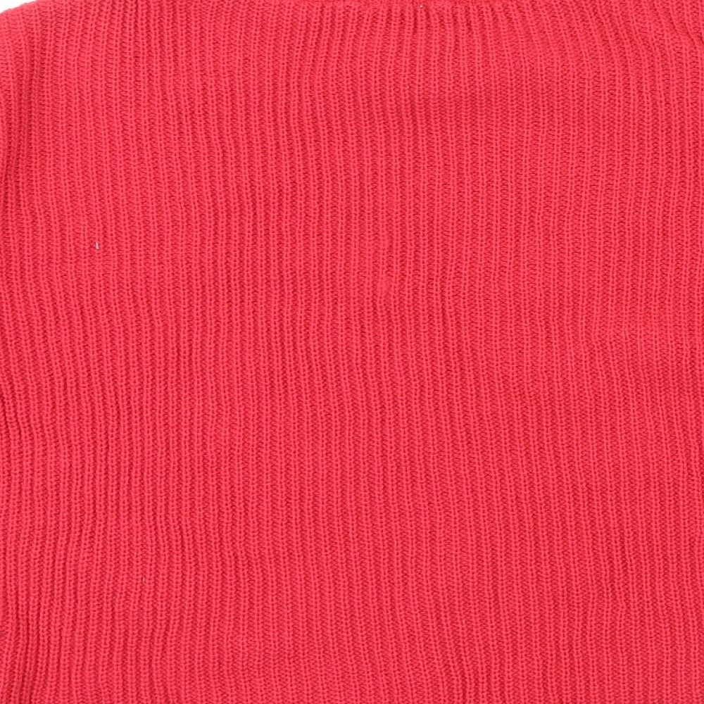 Boohoo Womens Pink   Pullover Jumper Size 8