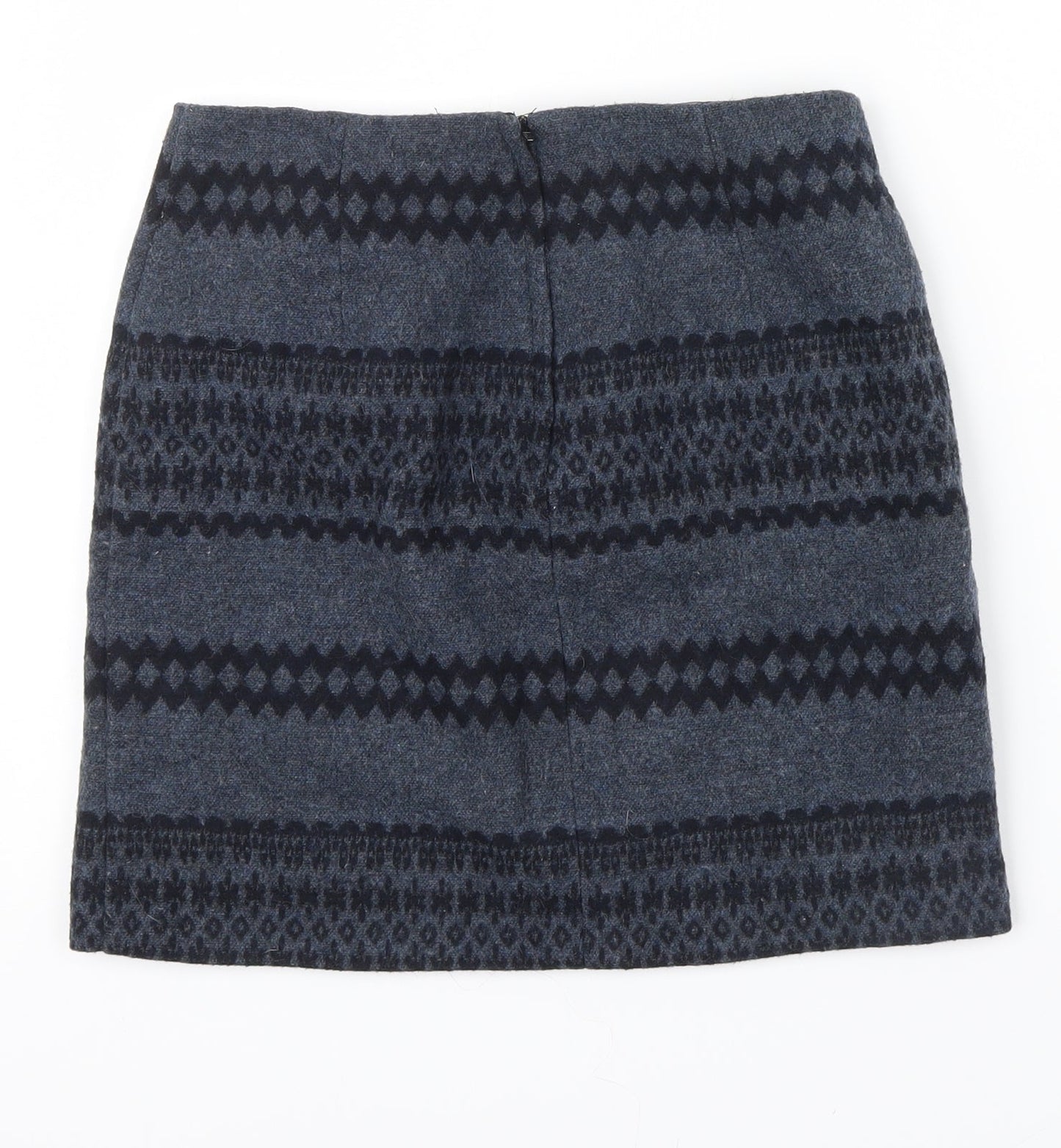 NEWLOOK Womens Grey Geometric  A-Line Skirt Size 6