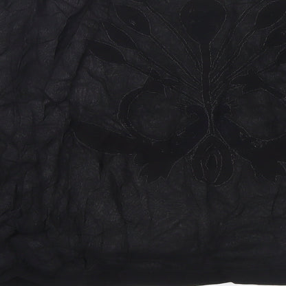 Miss Selfridge Womens Black   Basic Blouse Size 12  - BEAD DETAIL