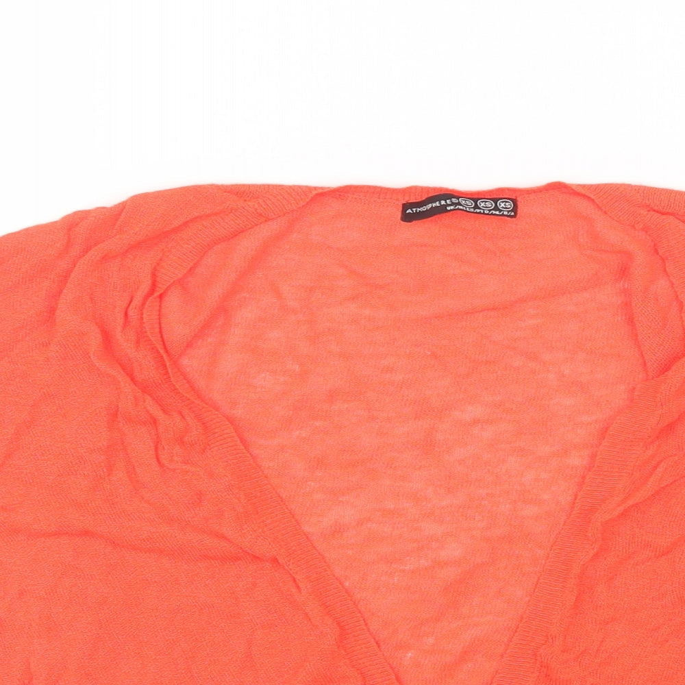 Atmosphere Womens Orange   Cardigan Jumper Size XS