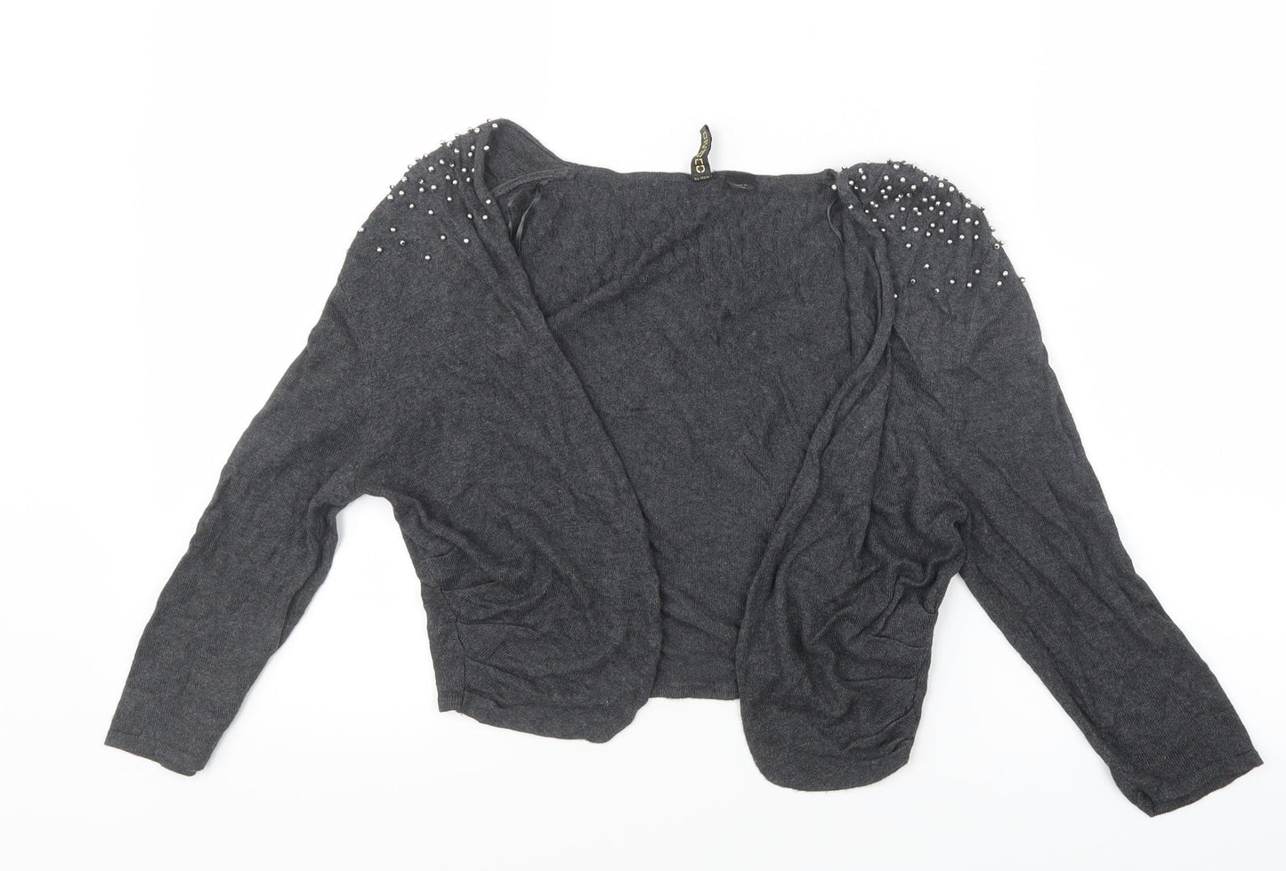 Divided by H&M Womens Grey  Knit Cardigan Jumper Size 12