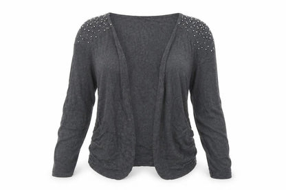 Divided by H&M Womens Grey  Knit Cardigan Jumper Size 12