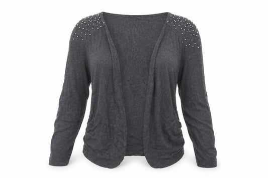 Divided by H&M Womens Grey  Knit Cardigan Jumper Size 12