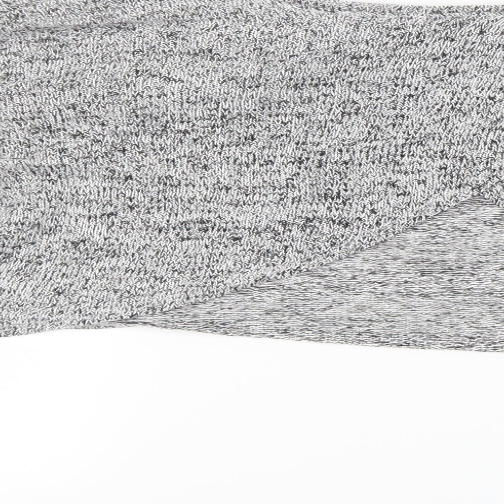 Divided by H&M Womens Grey  Knit Cropped T-Shirt Size S
