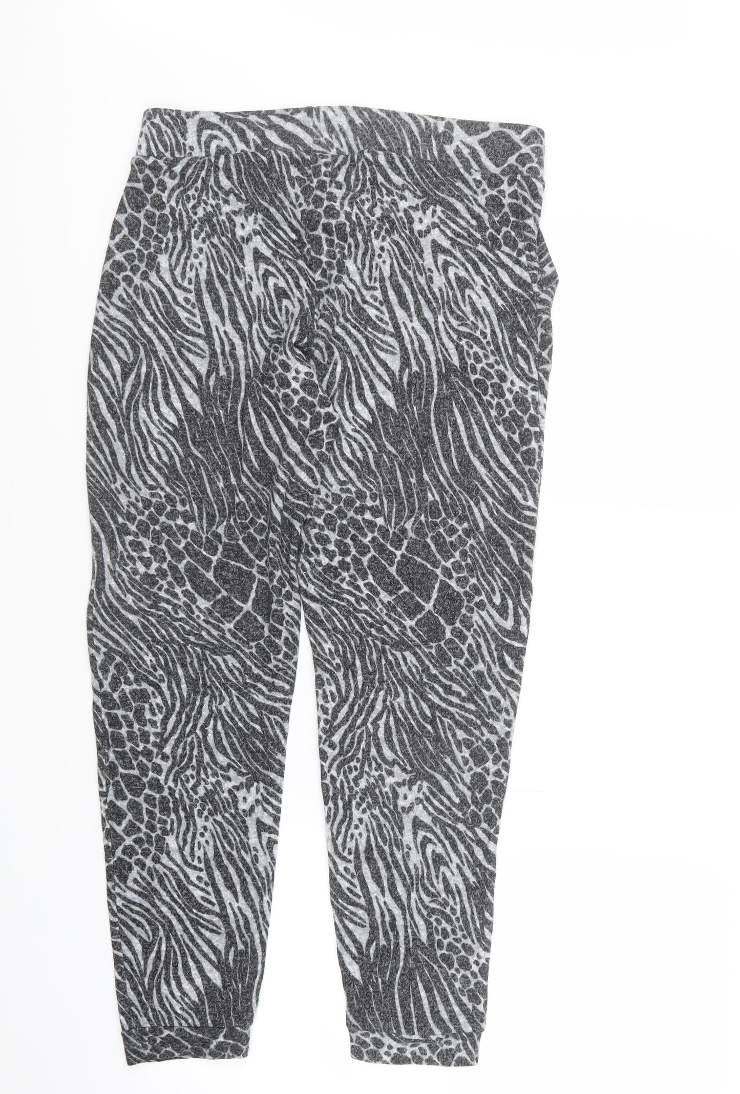 George Womens Grey Animal Print  Trousers  Size 12 L26.5 in