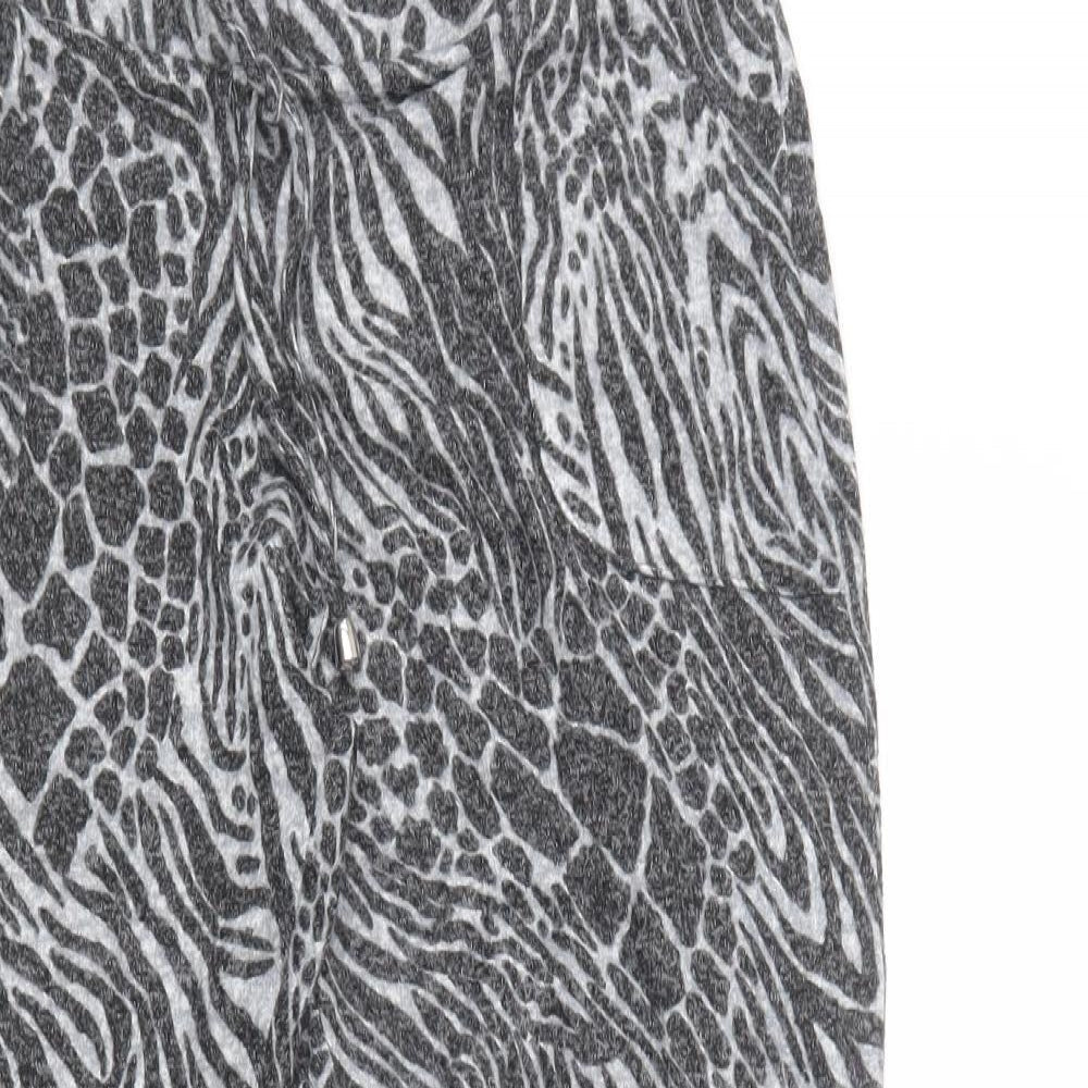 George Womens Grey Animal Print  Trousers  Size 12 L26.5 in