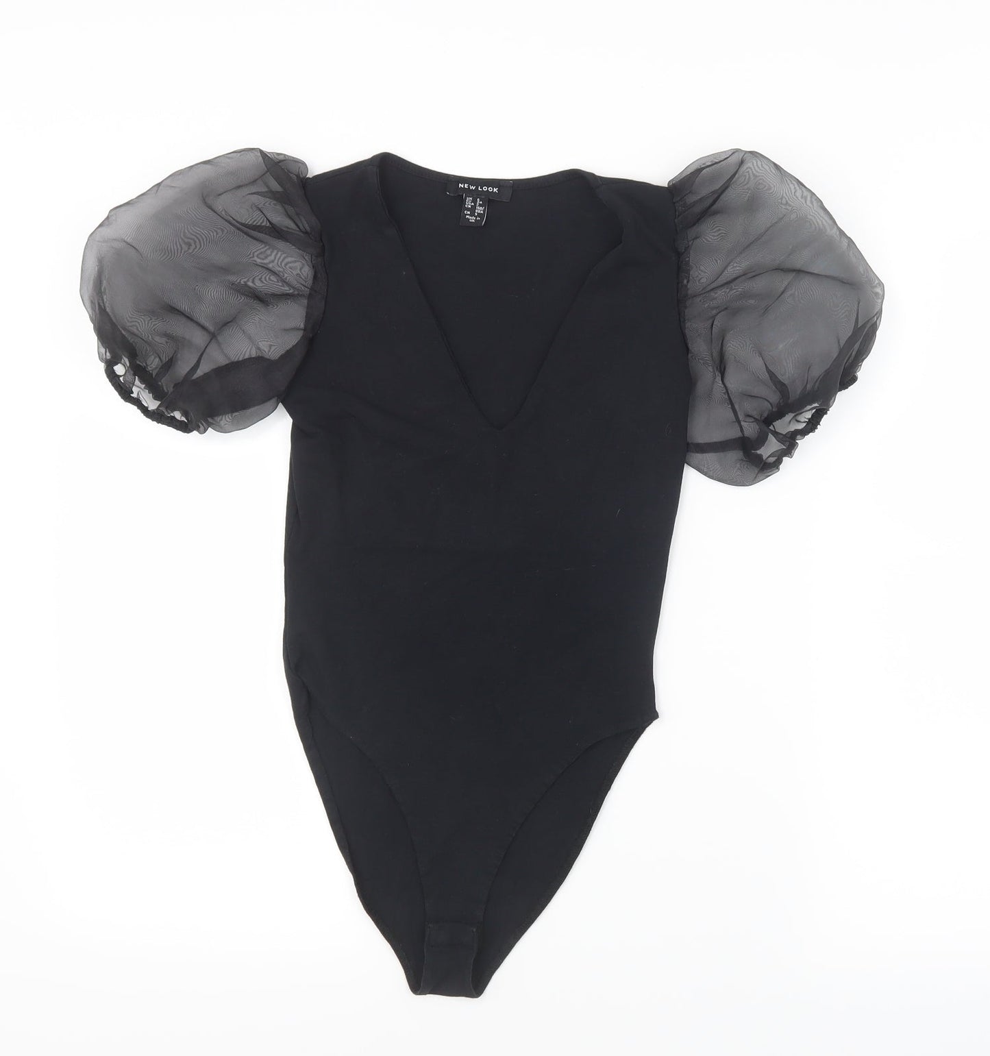 New Look Womens Black   Bodysuit One-Piece Size 6