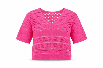 Papaya Womens Pink  Knit Pullover Jumper Size M