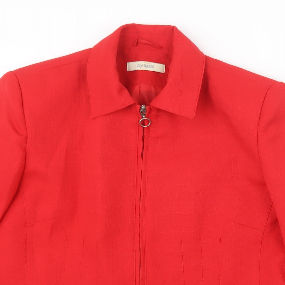 Classics Womens Red   Jacket  Size 14