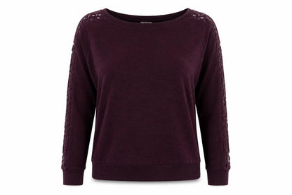 New Look Womens Purple Floral  Pullover Jumper Size 8