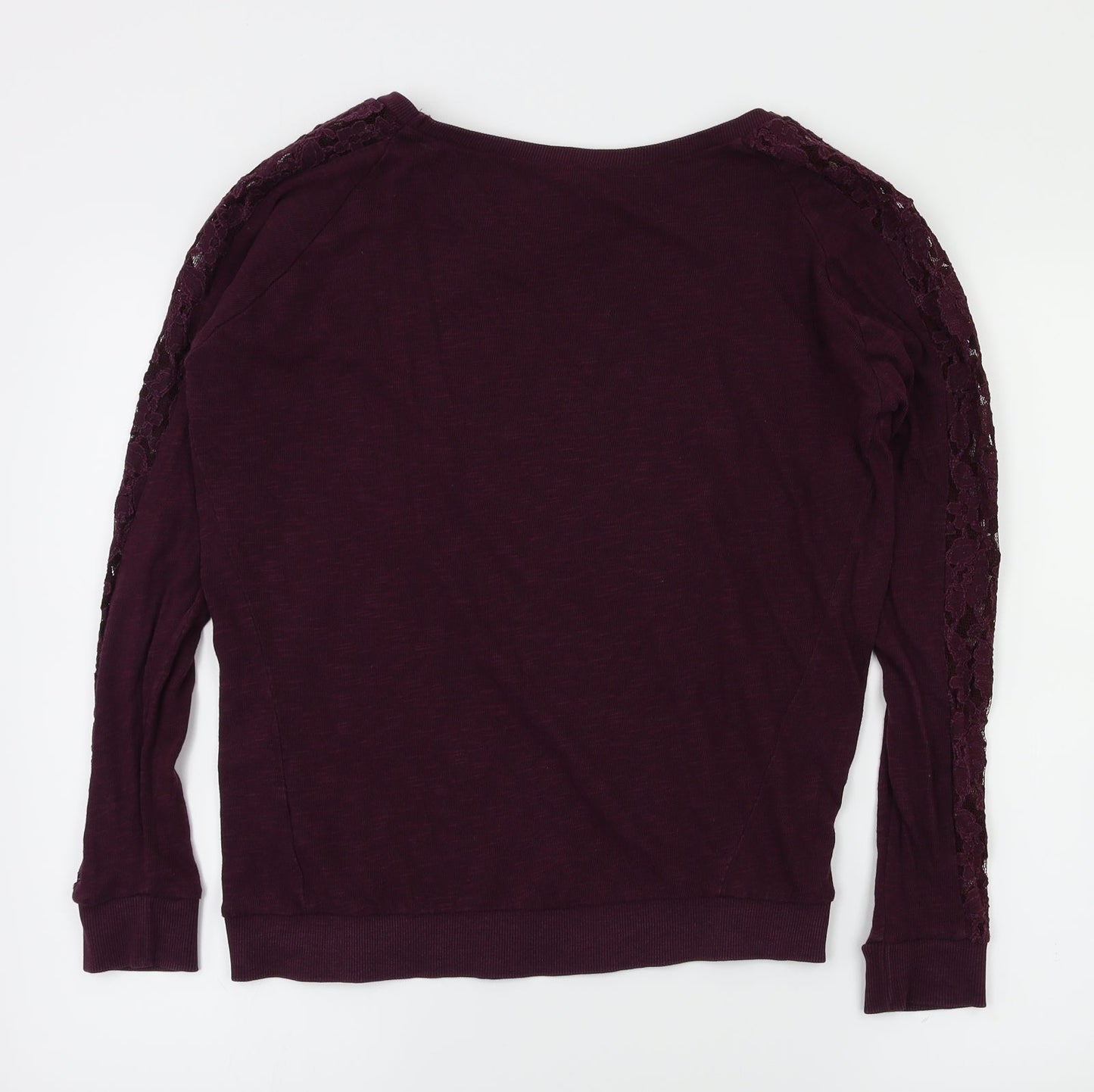 New Look Womens Purple Floral  Pullover Jumper Size 8