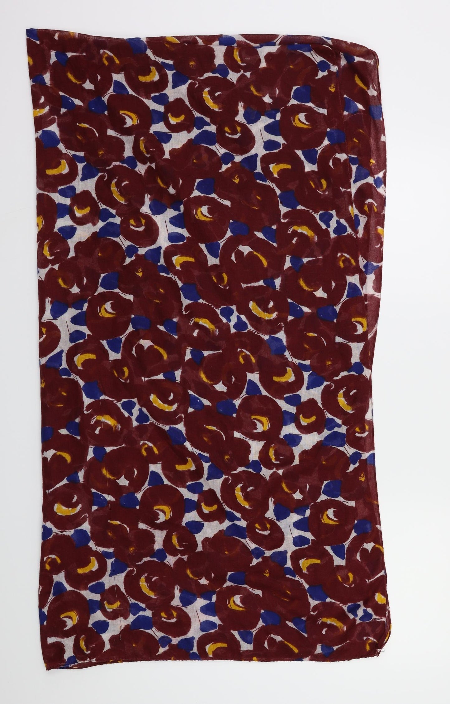 Preworn Womens Brown Floral   Scarf