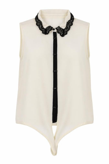 Womens UK Size 14 Candy Couture Ivory Basic T-Shirt