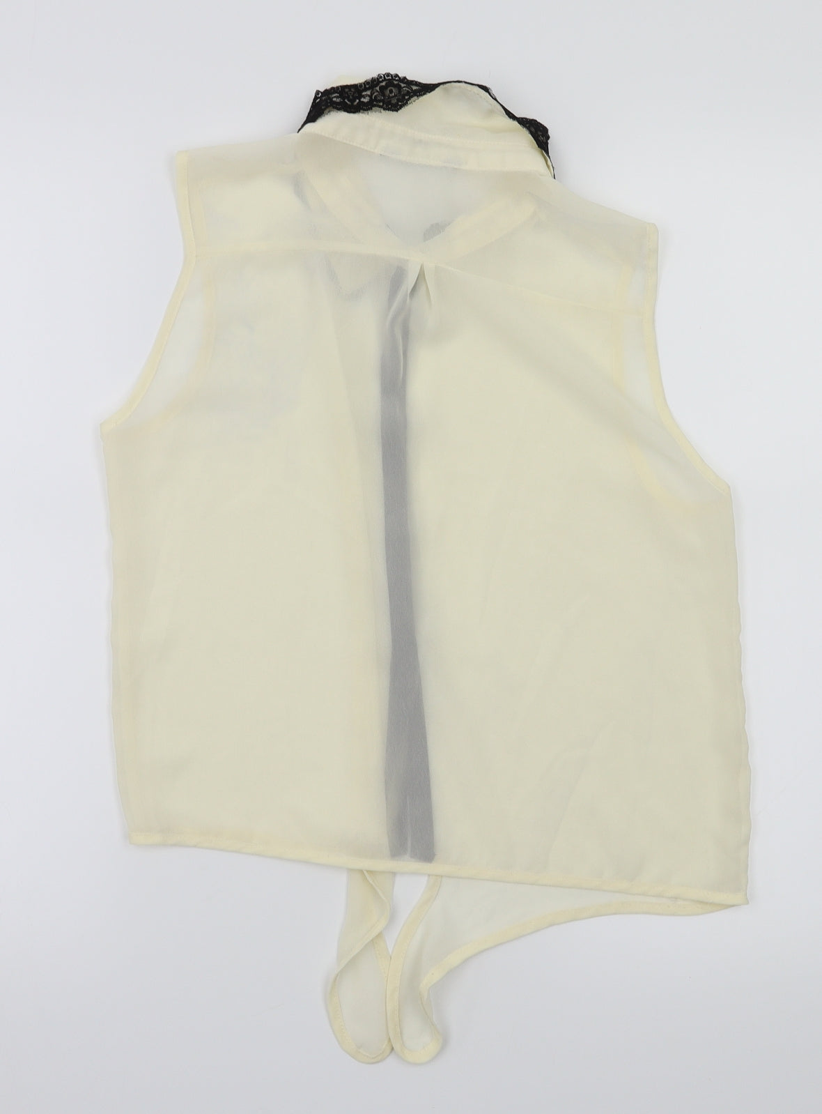 Womens UK Size 14 Candy Couture Ivory Basic T-Shirt
