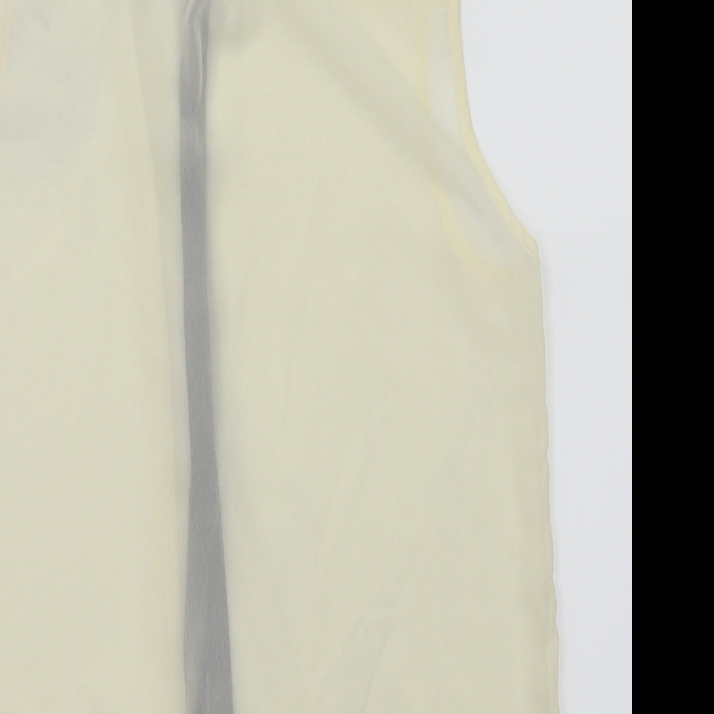 Womens UK Size 14 Candy Couture Ivory Basic T-Shirt