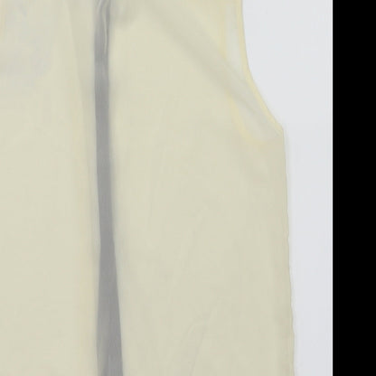 Womens UK Size 14 Candy Couture Ivory Basic T-Shirt