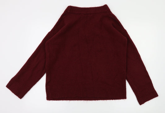 Brave Soul Womens Red   Pullover Hoodie Size XS