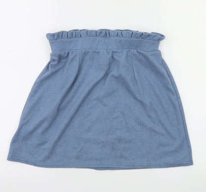 New Look Womens Blue   A-Line Skirt Size 10  - Stretch waistband