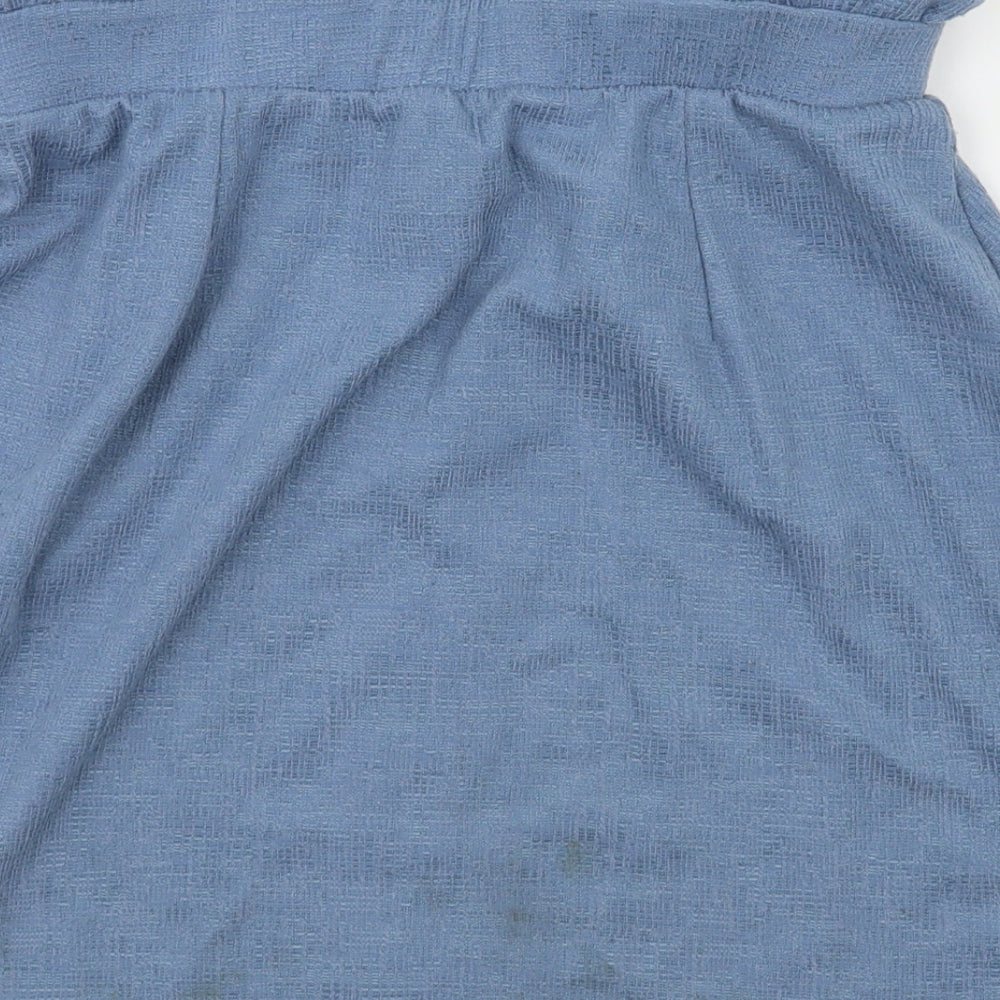 New Look Womens Blue   A-Line Skirt Size 10  - Stretch waistband