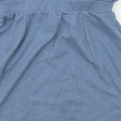 New Look Womens Blue   A-Line Skirt Size 10  - Stretch waistband