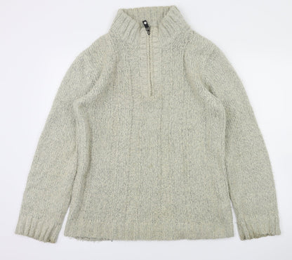 Mens UK Size S Easy Beige Pullover Sweatshirt