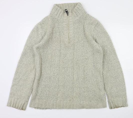 Mens UK Size S Easy Beige Pullover Sweatshirt