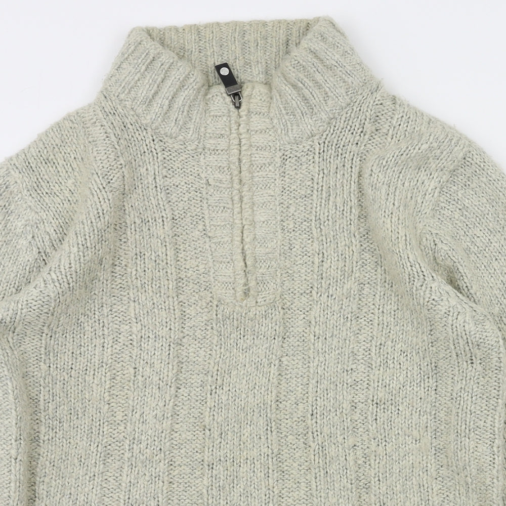 Mens UK Size S Easy Beige Pullover Sweatshirt