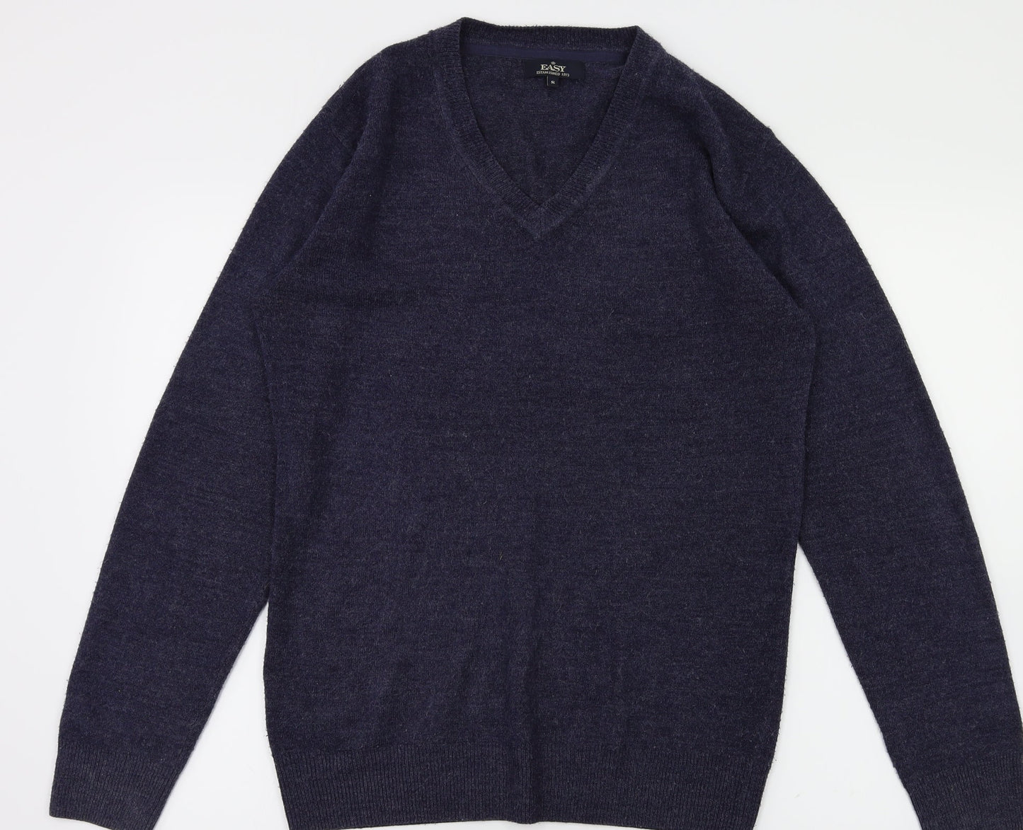 Mens UK Size S easy Blue Pullover Sweatshirt